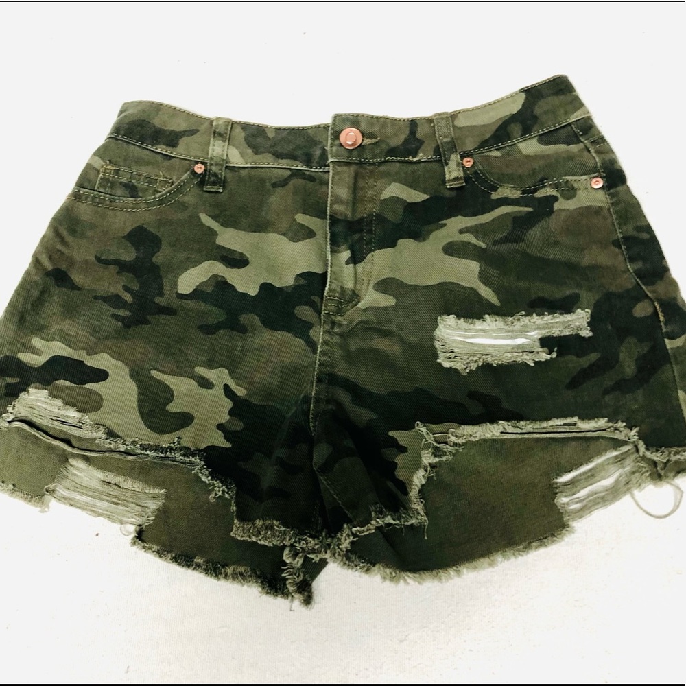 NOBO HIGH RISE SHORTS RIPPED SIZE 1 - Picture 2 of 8